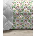 thumbnail image 3 of Meadow Down Alternative Comforter, Flower Bouquets on the Field Rural Fragrance Blossoms Cartoon, Microfiber Quilt for All Season, 5 Sizes, Green Multicolor, by Ambesonne, 3 of 3