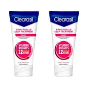 Clearasil Ultra Rapid Action Daily Face Wash 6.78Oz (2 Pack).