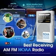thumbnail image 6 of Greadio NOAA Weather Radio, AM/FM Battery Operated Transistor Portable Radio with Best Reception, 6 of 8