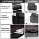 thumbnail image 5 of Bolso bandolera KALIDI de lona, negro, para mujer o hombre, 5 of 8