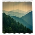 thumbnail image 3 of Ambesonne Appalachian Shower Curtain, Mountain Ridges Scenery, 69"Wx70"L, Hunter Green Grey Teal, 3 of 3