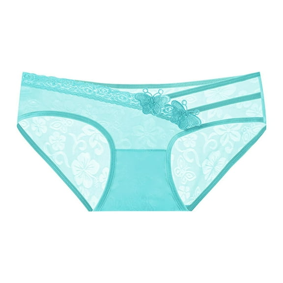 Fewfanhhot Women's Underwear Standard Wavey Ruched Back Bikini Bottom - Lace panty Hip Lift Comfortable Body Breathable Briefs