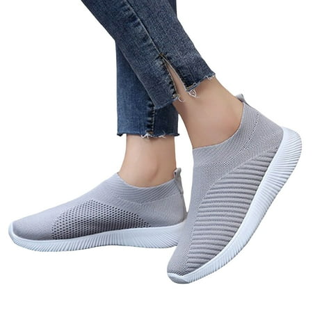 Mepaouo Womens Slip On Walking Shoes Memory Foam Running Shoes Lightweight Comfy Sport Sneakers