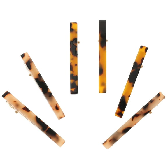 UPOUART Hair Barrettes For Women Assorted Color Acetate 6Pcs