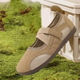 thumbnail image 6 of Hurxie Mary Jane Sneakers Shoes for Women Comfortable Ballet Flats Slip On Casual Dressy Flat Shoes Non-Slip for Office Party Daily Wear Khaki, 6 of 7