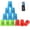 Three Colors, variant on SEISSO Speed Stacks 12 Tower Stack Cups Reusable Plastic Cups for Speed Training Travel Party Games