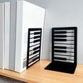 thumbnail image 3 of Yokua Metal Book End For Shelves Musical Note Bookend Slip Resistant Metal Bookend, 3 of 16