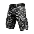 thumbnail image 5 of CONZONE Mens Cargo Shorts Buttons Summer Shorts For Men Camouflage Lightweight Loose Fit Outdoor Shorts With Pockets, 5 of 5