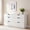 White, variant on Homall 6 Drawer Double Dresser for Bedroom, Wood Storage Cabinet with Handle-Free Design, Modern Chest of Drawers for Bedroom & Living Room, White