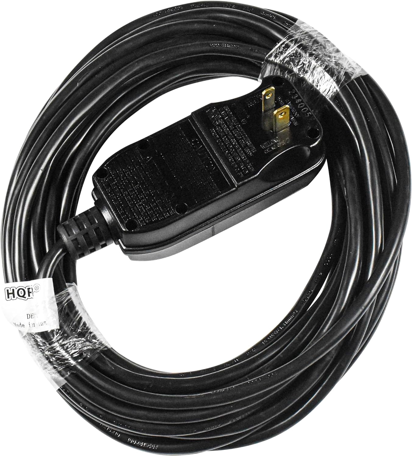 HQRP GFCI AC Power Cord Replacement for Ryobi, Homelite, Ridgid, Troy-Bilt, Echo, Powerstroke, Workforce, Blackmax Electric Pressure Washer 290426022, 2-Prongs, 36 ft, UL Listed