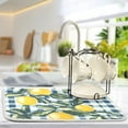 thumbnail image 5 of Yayeee Dish Drying Mat for Kitchen Counter 16"x18" Microfiber Absorbent Pad, Retro Beige Lemon, 5 of 7
