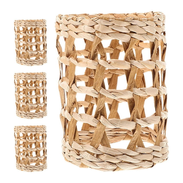 WRITWAA 4Ud Funda De Vaso De Café Tejida Beige Protector Para Hogar
