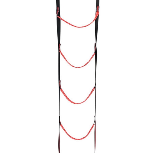 Échelle De Corde 4 Marches Pour Bateau – Portable, Antidérapante, Sangle Haute Résistance, Crochets Inox, Charge Max 400 Lb