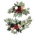 thumbnail image 3 of veasfak 2 Pieces Artificial Wreath Artificial Floral Swag Simulation Garland Flower Swag A, 3 of 9
