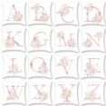 thumbnail image 4 of keepw Flower Alphabet Pillowcase Decorative Cushion Cover Letter Throw Pillow Case No.2, 4 of 6