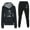 Black, variant on Womens Trendy Sports Suit Set Casual Loose Coat Long Pants and Hooded Trendy Print Sweater Tops Set Long Sleeve Hooded Set,Green,2XL