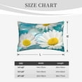 thumbnail image 6 of Daiia Daisy Flowers Bedding Waterproof Pillow Protector Zippered Queen – Bed Bug Proof Pillow Encasement-14"x20", 6 of 9