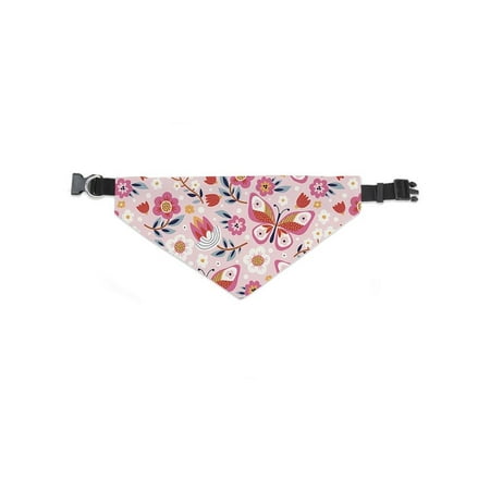 Storybook Pink Flowers Pattern Bandana -Image by Shutterstock, x-Large