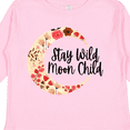 thumbnail image 4 of Inktastic Baby Stay Wild Moon Child Crescent Moon with Flowers Girls Long Sleeve Toddler T-Shirt, 4 of 5