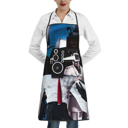 

Skibidi Toilet Apron for Women and Men with Pockets Adjustable Waterproof Chef Aprons for Kitchen Gardening Cooking BBQ or Baking