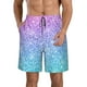 thumbnail image 1 of Balery Multicolor Glitter Traje de Baño Estilo Hawaiano para Hombre, Shorts de Secado Rápido con Bolsillos-Medium, 1 of 6