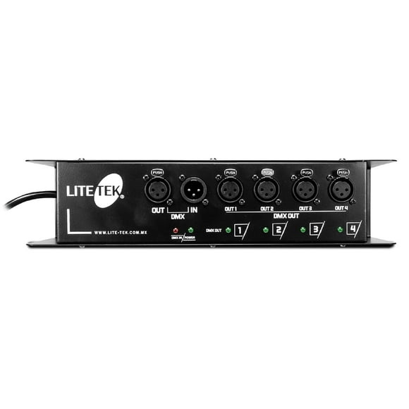 Splitter Lite Tek DMX Splitter 4 100-240V 50-60Hz 30W