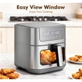thumbnail image 3 of G-ocean 6.34 QT Air Fryer Oil-Free with Visible window, 8 Preset Cooking Modes, 90-Min Timer, 400°F Hemp, Dish Washer Safe, Roast, Bake, Gray, 3 of 8