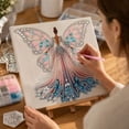 thumbnail image 4 of Pink Butterfly Fairy Diamond Painting Kit 5D Full Drill Rhinestone Mosaic Art Craft Set for Fantasy Home Wall Decor Indoor Crafting Project for Adult Hobbyists and Creative Makers Supplies, 4 of 4