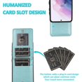 thumbnail image 4 of Funda de piel sintética estilo empresarial para Samsung S21 con tarjetero, función billetera, función atril y protección contra caídas., 4 of 5