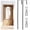 Black, variant on HXRH 2Pcs Over The Door Mirror Hanger Set with Protective Lining 5 Position Height Over The Doors-Mirrors Hook No-Drill Installation for Home Door(Black)