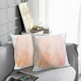 thumbnail image 6 of LALILO Throw Pillow Covers Bright Vibrant Yellow Orange Coral Cushion Cover 18" x 18", 2 Pack, 6 of 6