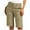 Khaki C10, variant on TQWQT Womens Khaki Shorts Stretchy Bermuda Shorts Trendy Summer High Waisted Straight Leg Ladies Shorts Dressy Casual Chino Shorts with Pockets Khaki M