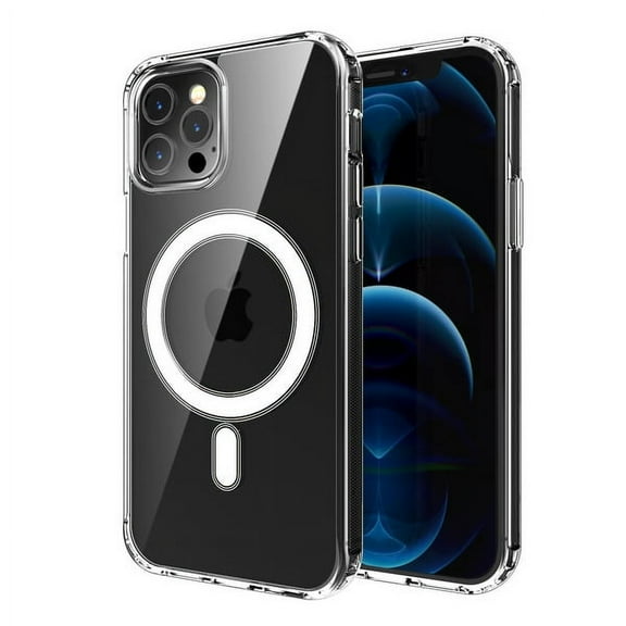 Apple iPhone 12, 12 Pro /6.1" Phone Case Hybrid Clear Transparent TPU Hard PC Protective Magnetic Cover Compatible with MagSafe Charger for iPhone 12 /12 Pro ,by Xcell