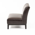 thumbnail image 3 of Noble House Darcy Contemporary Upholstered Loveseat in Brown and Espresso, 3 of 9