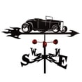 thumbnail image 2 of Veleta de coche clásica silueta de metal productos europeos de América del Norte veleta de acero inoxidable, 2 of 6