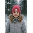 thumbnail image 2 of Reebok Youth Beanie Winter Hat Pink, 2 of 3