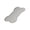 Light Grey, variant on Bone Shape Pet Dining Mat Water Spills Prevent High Edges Food Bowl PLacemat