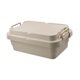 thumbnail image 3 of Caja de carga para maletero, caja de almacenamiento baja, contenedor multifuncional apilable para exteriores, organizador de maletero para vehículos, Caqui, 3 of 8