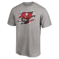 thumbnail image 2 of Men's Heather Gray Tampa Bay Buccaneers True Color T-Shirt, 2 of 3