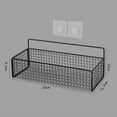 thumbnail image 3 of Wire Wall Grid Basket Hanging Display Shelf White Metal Grid Panel Accessories, 1 Pack, 3 of 6