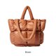 thumbnail image 5 of Jumpingount El bolso de mano elegante de nylon del globo con correas de hombro cómodas de gran capacidad rellenó el bolso de hombro Bolsas de mensajero y de hombro Marrón, 5 of 6
