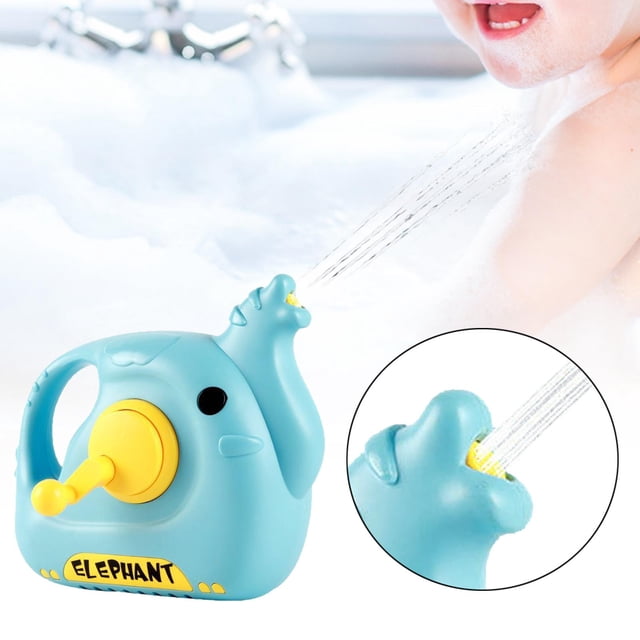 Baño para niños Juguete a mano arrancada de agua arrugada interactiva piscina de juguete juguete juguete juguete para baño de piscina niños pequeños Azul