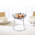 thumbnail image 3 of MasteelfCA Stainless Steel Seafood Display Rack Double Rack Holder Stand Buffet Serving Tray Stand, 3 of 8