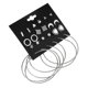 thumbnail image 1 of Juego de 12 pares de pendientes shaofei estilo mixto plata 75020, 1 of 5