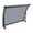 Smoke Grey and Black, variant on Dwellnix Awning for Front Door with Strong Load Capacity, Curved Polycarbonate Rain Shelter with Side Spouts, Wall Mount Canopy for Porch, Entry or Balcony