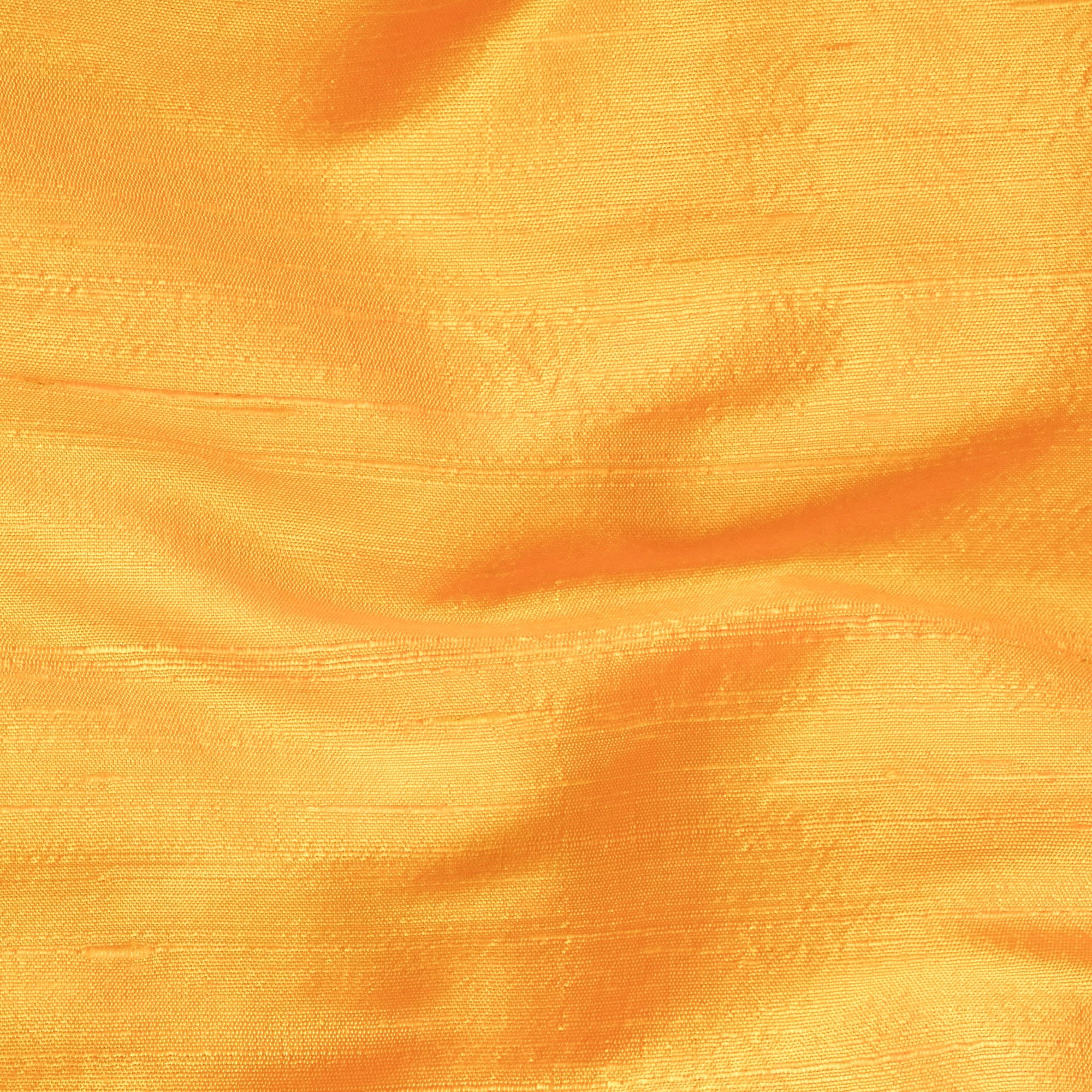Fabric Mart Direct Fabric Silk, Bright Saffron Yellow Silk Dupioni Fabric, Yellow Silk Fabric Indian Silk Fabrics By The Yard, 20 Continuous Yards 41 inch width Silk Dupioni Fabric by Yard For Bridal