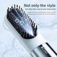 thumbnail image 4 of FOLYX Ionic Ceramic Hair Straightening Brush, 3 Heat Settings, 30s Fast Heat-Up, Cold Air Mode, USB-C Rechargeable, 4 of 8