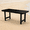 Black, variant on HDPE Patio Dining Table 66.9” with Umbrella Hole – Weatherproof, Seats 4-6, Grey
