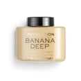 thumbnail image 1 of Makeup Revolution Polvo para hornear suelto El polvo fijador de maquillaje proporciona una cobertura duradera Reduce el brillo para tonos de piel medios a oscuros Banana Deep 32G, 1 of 7