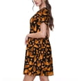 thumbnail image 2 of Balery Cute Squirrel Vestidos sueltos de manga corta para mujer, vestidos de verano 2025, vestidos casuales de corte A con vuelo., 2 of 6